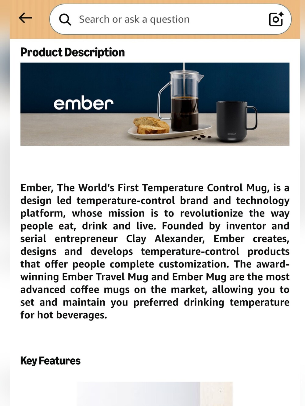 Ember Temperature Control Smart Mug 2, 10 oz White - Picture 7 of 10